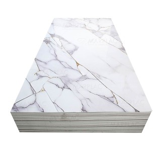 Placa decorativa mármol oscuro con vetas doradas | Interior Placa decorativa mármol oscuro con vetas doradas | Interior