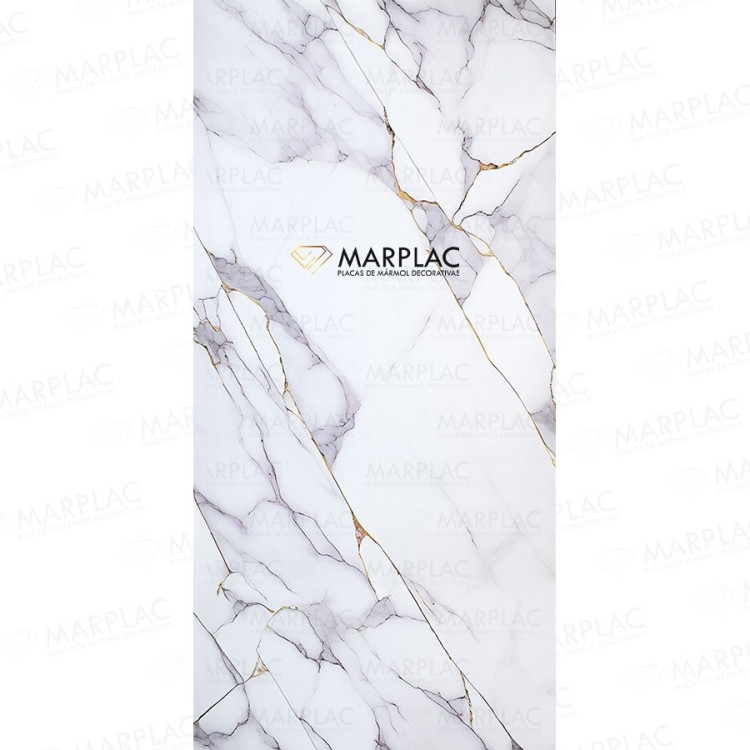 Placa decorativa mármol oscuro con vetas doradas | Interior Placa decorativa mármol oscuro con vetas doradas | Interior