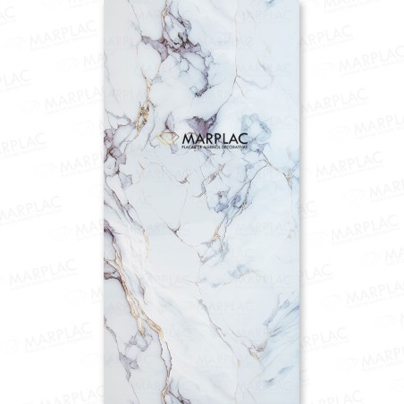 Placa efecto piedra dorada para interiores – Acabado brillo