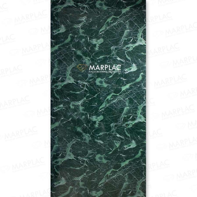 Placa efecto mármol  de pvc Verde esmeralda