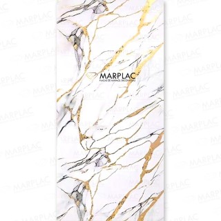 Panel decorativo mármol Venecia brillo | Estilo dorado y minimalista