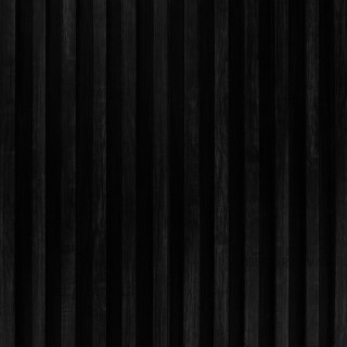 Paneles listones madera negra brillo | Revestimiento pared interior