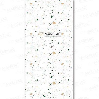 Placa decorativa mármol terrazo con diseño mediterráneo moderno