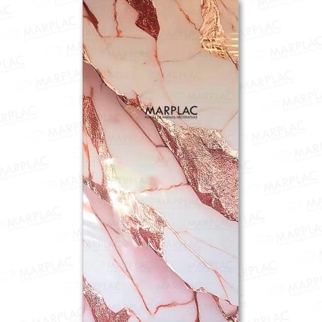 Mármol rosado real, revestimiento moderno para interiores únicos