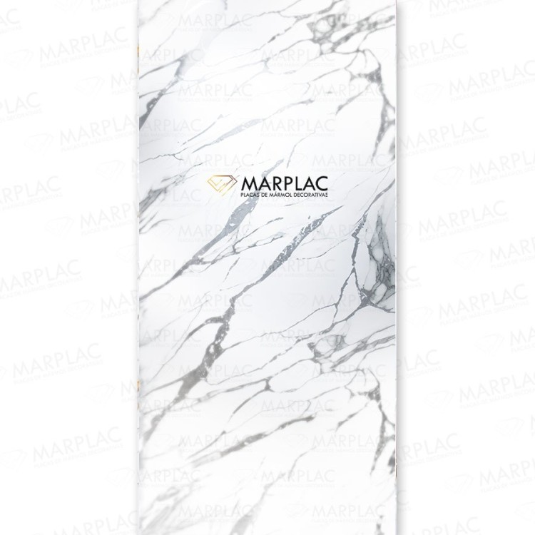 Panel decorativo blanco con vetas plateadas | Interior luminoso Panel decorativo blanco con vetas plateadas | Interior luminoso