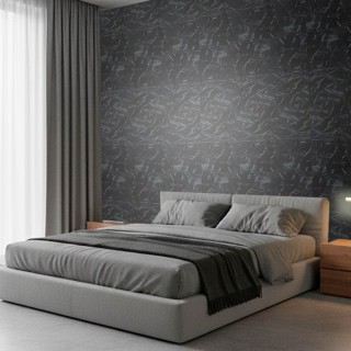 Revestimiento de pared con placas decorativas prisma negro en relieve