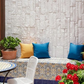 Revestimiento de piedra pu para decorar paredes con acabado realista