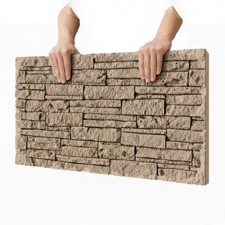 Revestimiento de piedra pu para decorar paredes con efecto natural