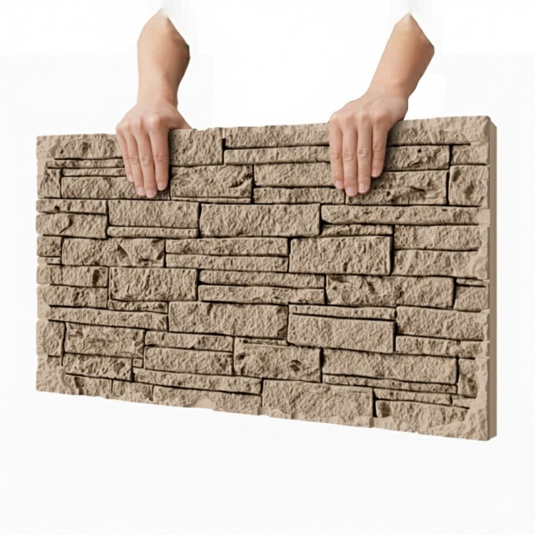 Revestimiento de piedra pu para decorar paredes con efecto natural