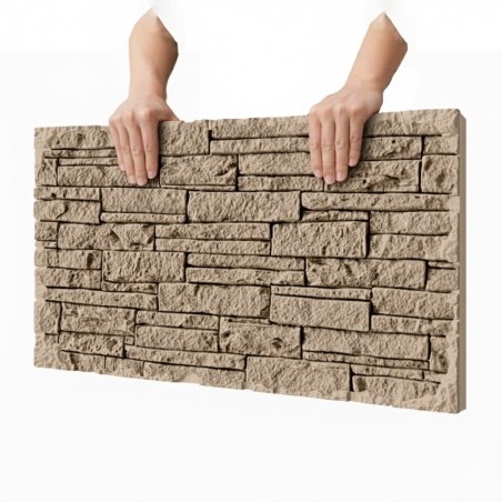 Revestimiento de piedra pu para decorar paredes con efecto natural