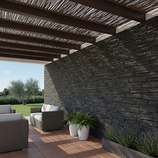 Revestimiento de piedra pu para crear paredes con efecto natural y mod