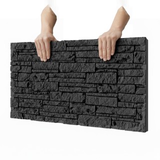 Revestimiento de piedra pu para crear paredes con efecto natural y mod