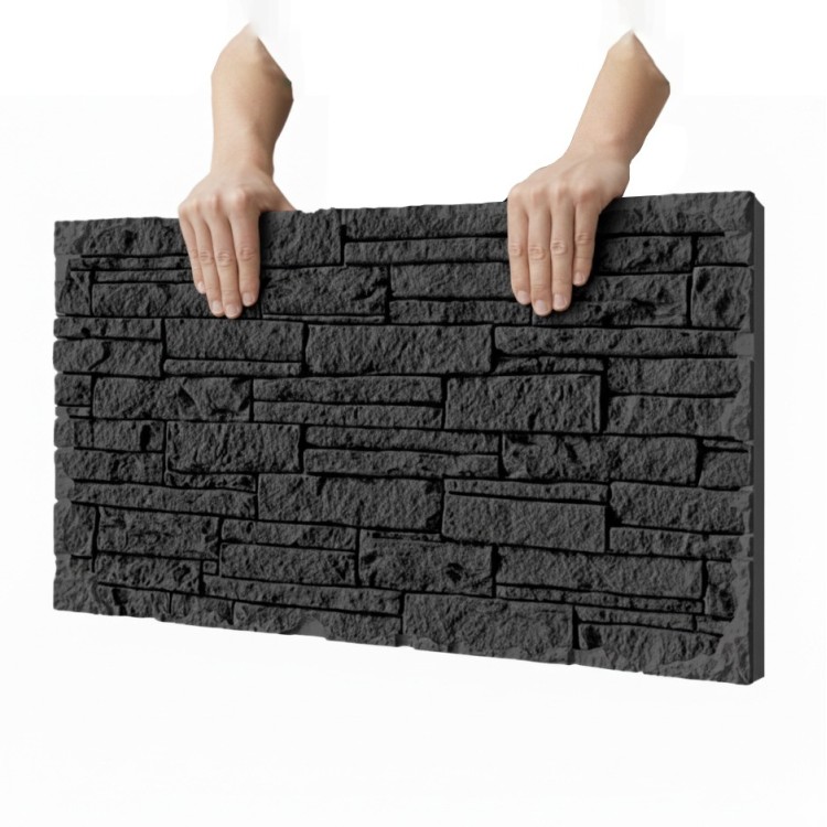 Revestimiento de piedra pu para crear paredes con efecto natural y mod