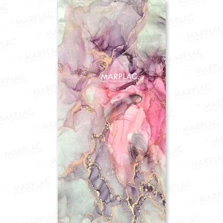 Dale color y personalidad a tu pared con la placa piedra ágata púrpura