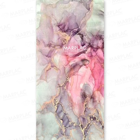 Dale color y personalidad a tu pared con la placa piedra ágata púrpura