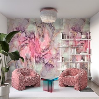 Dale color y personalidad a tu pared con la placa piedra ágata púrpura