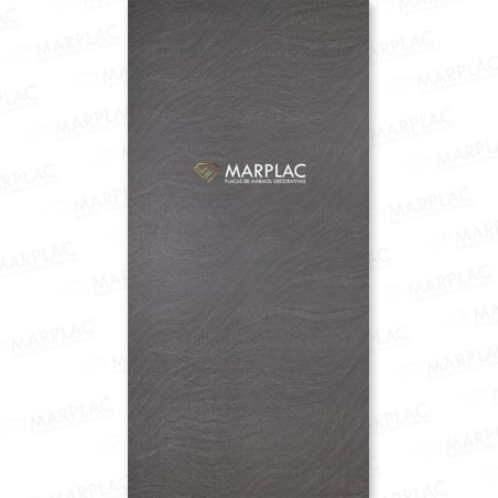 Panel revestimiento decorativo texturizado gris antracita