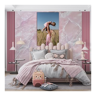 Palillería pvc rosa brillo que ilumina tus paredes con un estilo único