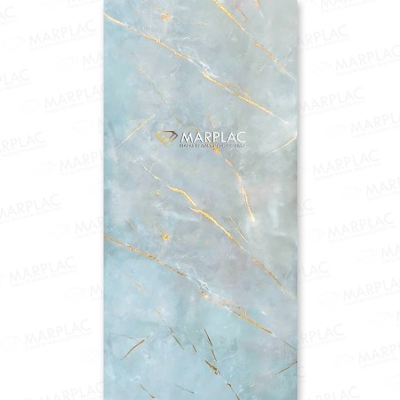 Revestimiento gris con destellos de oro holográfico para decorar