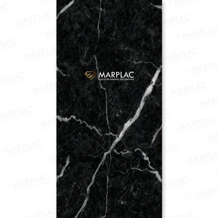 Revestimiento mármol negro para renovar paredes con estilo elegante