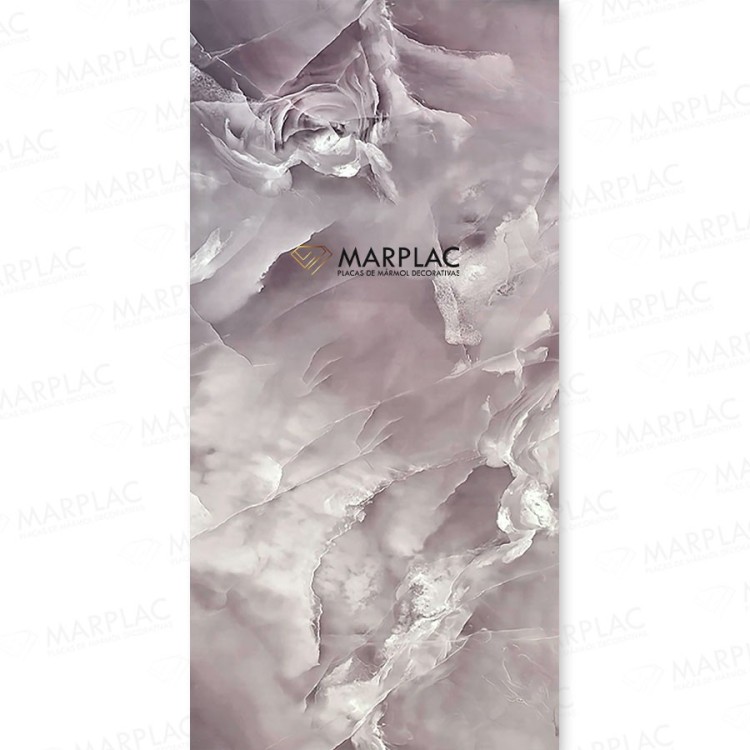 Superficie decorativa lila de inspiración mineral para interiores