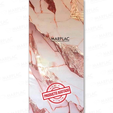 Mármol rosado real, revestimiento moderno para interiores únicos