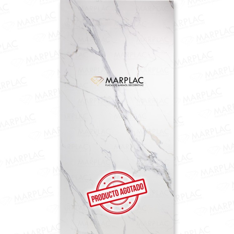 Placa decorativas efecto mármol calacatta