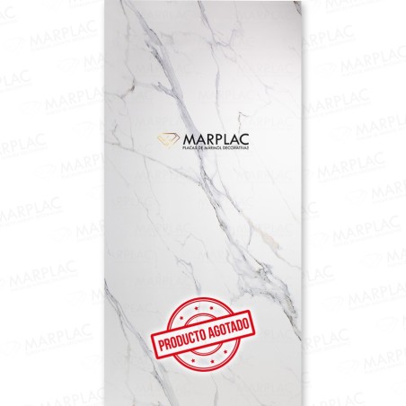 Placa decorativas efecto mármol calacatta
