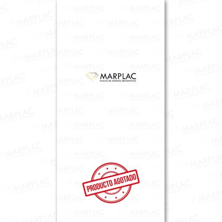 Placa decorativa blanco mate para interiores modernos y elegantes