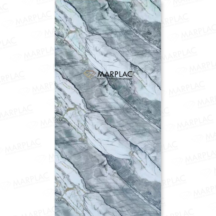 Panel rígido gris brillante para revestir paredes interiores