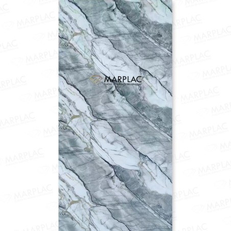 Panel rígido gris brillante para revestir paredes interiores