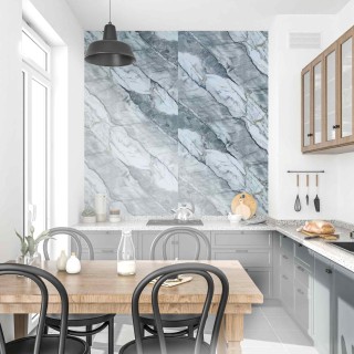 Panel rígido gris brillante para revestir paredes interiores