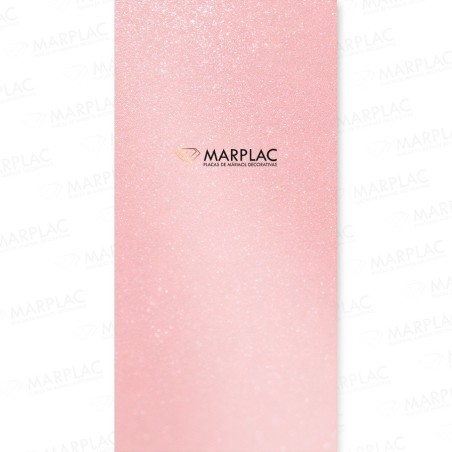 Revestimiento rosa brillante con efecto metalizado para pared