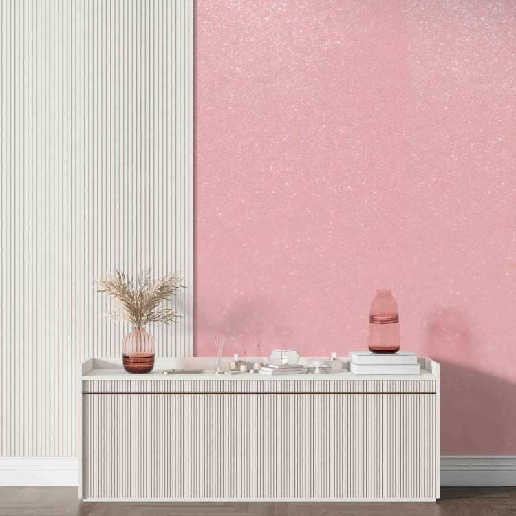 Pvc Rosa Revestimiento rosa brillante con efecto metalizado para pared