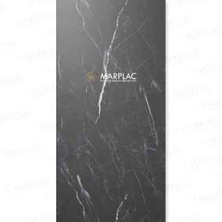 Placa decorativa granito negro semi mate elegante y moderna