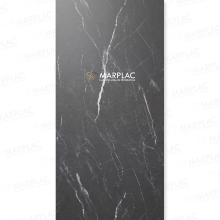 Placa decorativa granito negro semi mate elegante y moderna