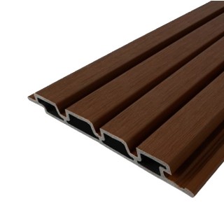 Revestimiento nogal exterior que transforma cualquier pared