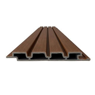 Revestimiento nogal exterior que transforma cualquier pared