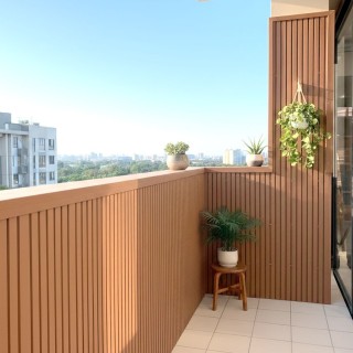 Palillería exterior roble efecto madera sin mantenimiento