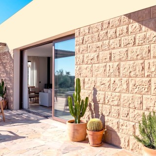 Revestimiento efecto piedra para exterior sin complicaciones