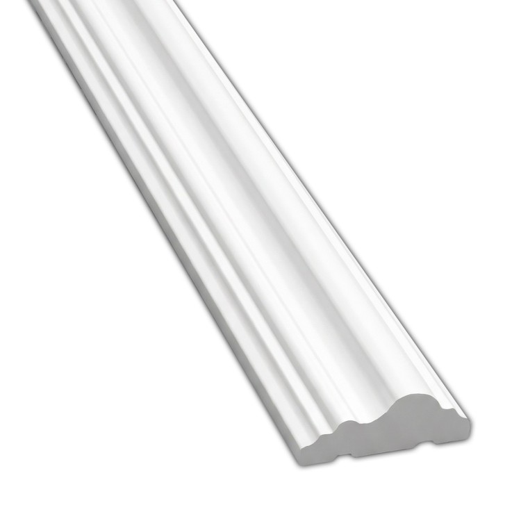 Moldura blanca para techo con acabado elegante