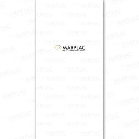 Placa decorativa blanco mate para interiores modernos y elegantes