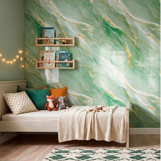Revestimiento tropical verde para interiores con personalidad