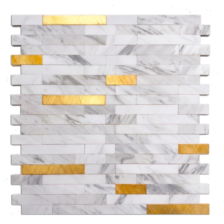 Placas adhesivas doradas para pared Florencia Gold