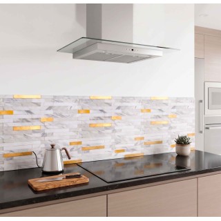 Placas adhesivas doradas para pared Florencia Gold