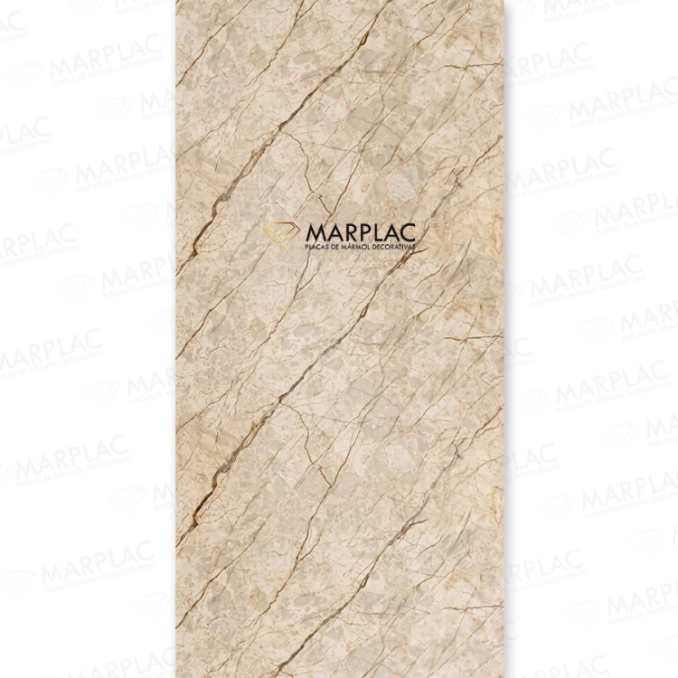 Panel efecto piedra en tonos beige y marrón
