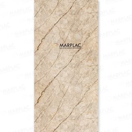 Panel efecto piedra en tonos beige y marrón