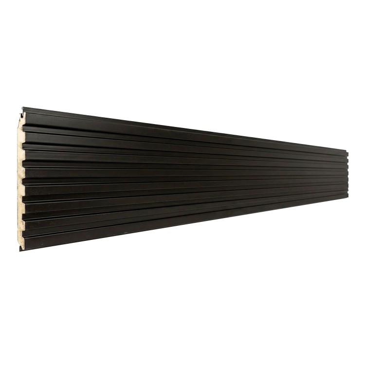 Revestimiento exterior de metal sidind negro