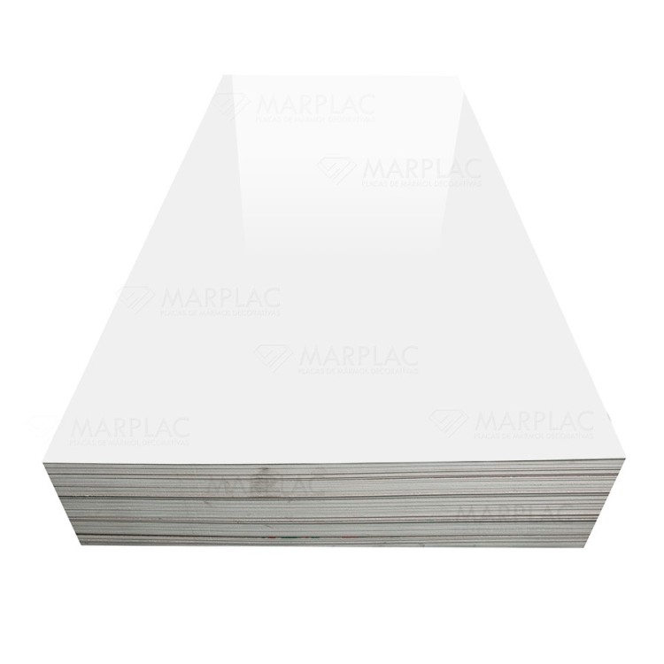 Placa decorativa efecto mármol blanco Placa decorativa efecto mármol blanco