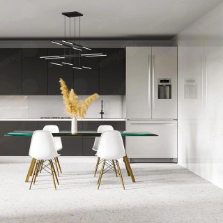 Placa decorativa efecto mármol blanco